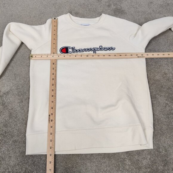 Champion Men's Authentic Athleticwear Sweatshirt Size M White Cotton Blend Sport - Picture 7 of 9